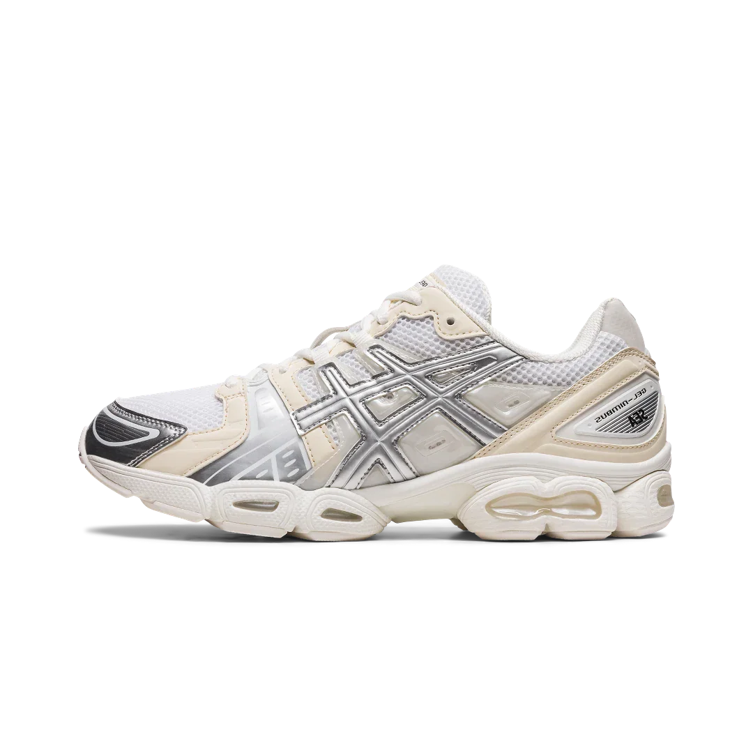 ASICS Gel-Nimbus 9 Wind And Sea White Silver, White/Pure Silver (1201A801-100)