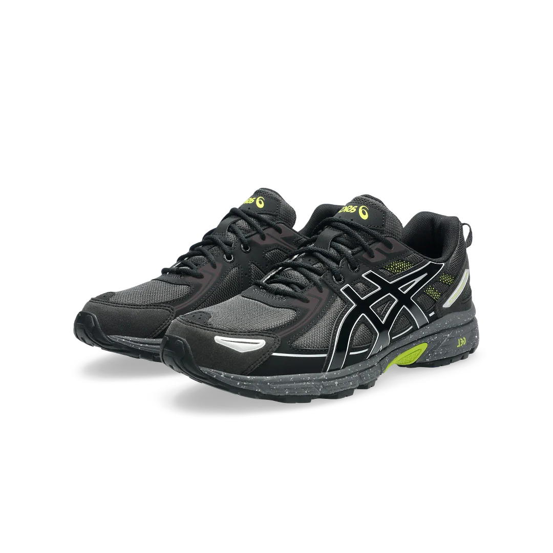 ASICS Gel-Venture 6 Obsidian Grey Black Lime