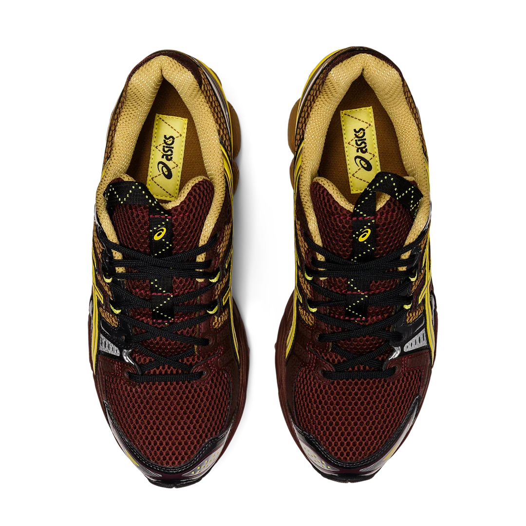 ASICS UB3-S Gel-Nimbus 9 Kiko Kostadinov Rum Rasin, Rum Rasin/Green Sheen (1201A442-600)