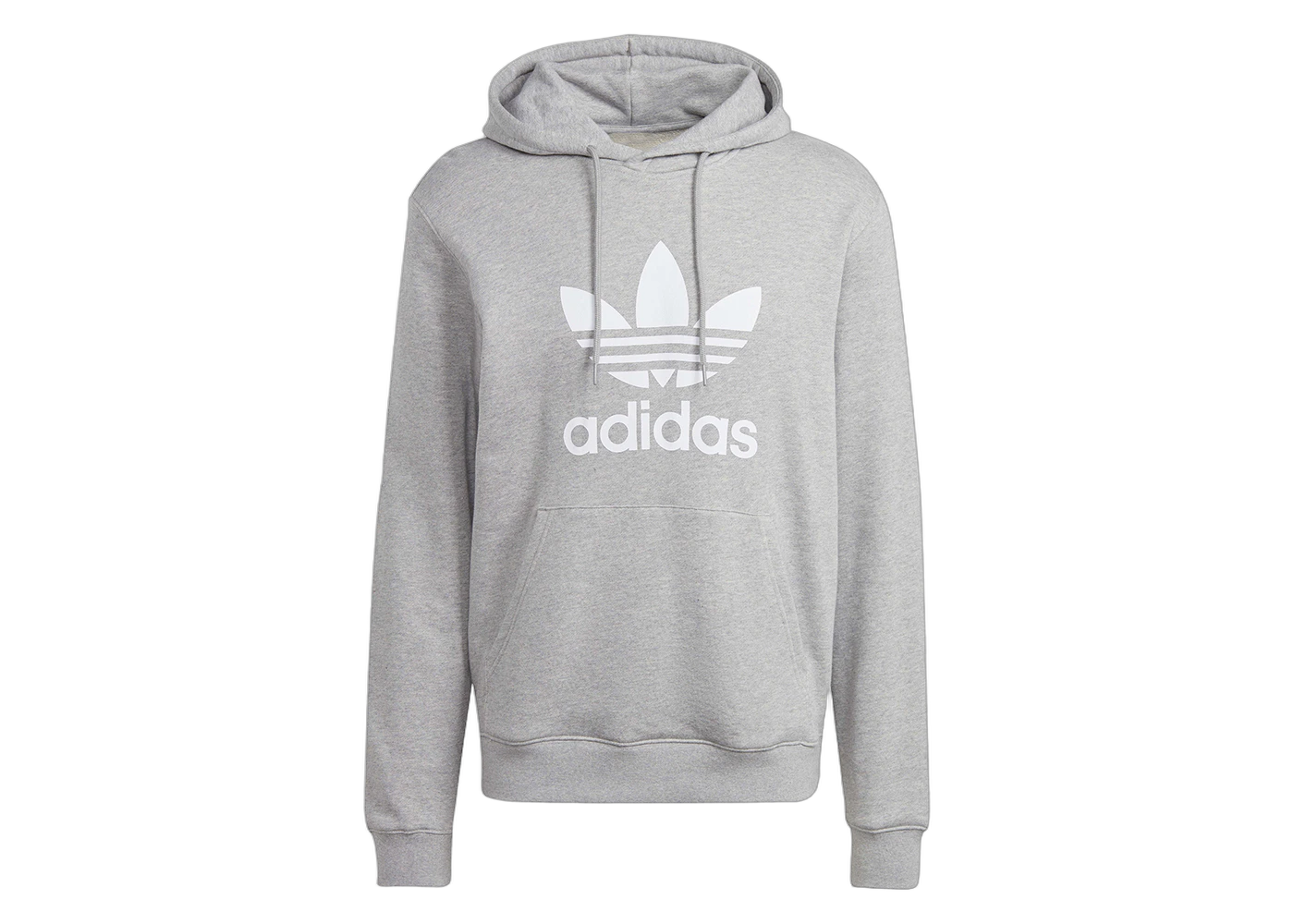 Adidas Adicolor Classics Trefoil Hoodie Medium Grey Heather, Medium Grey Heather (IM4490)