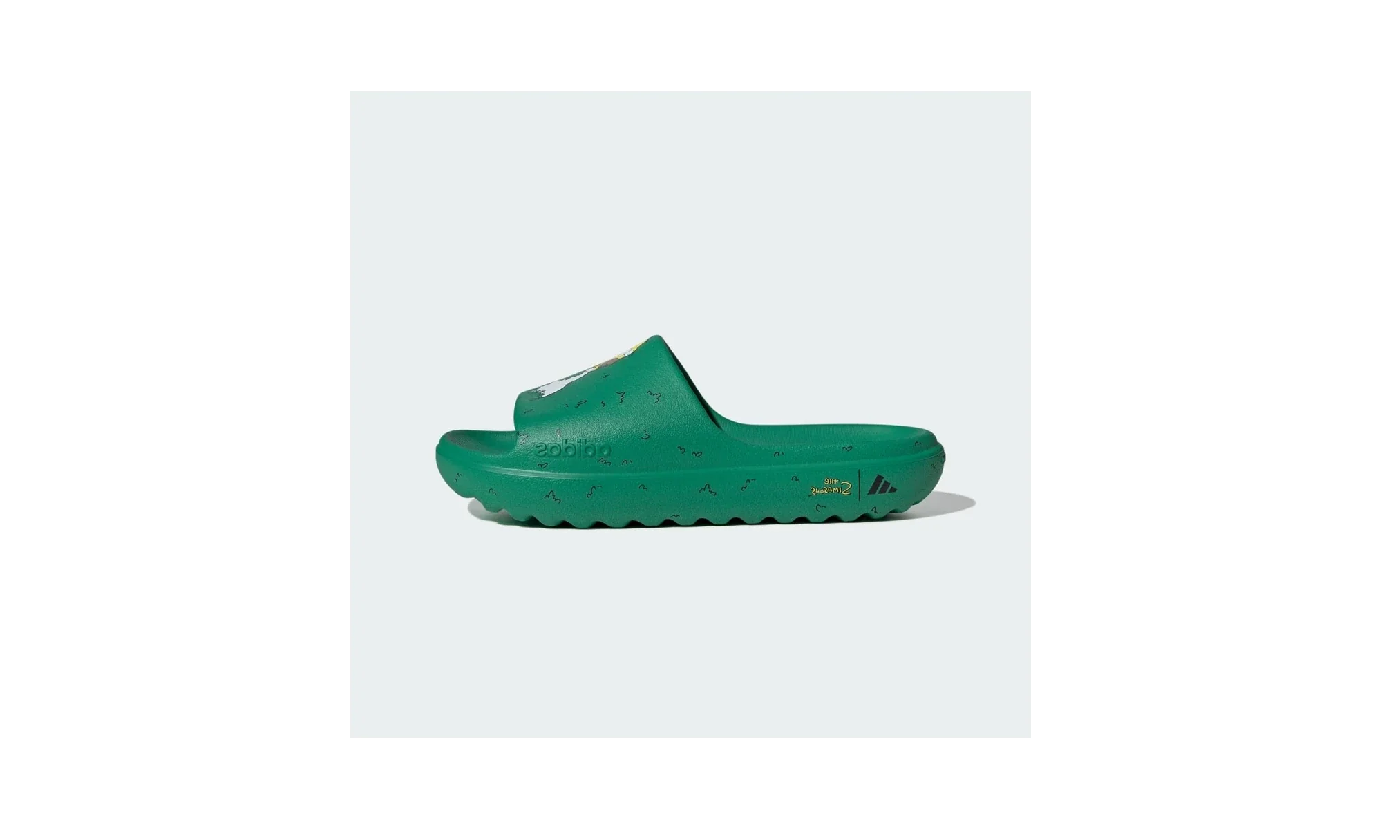 Adidas Adilette Lumia Slides The Simpsons Court Green