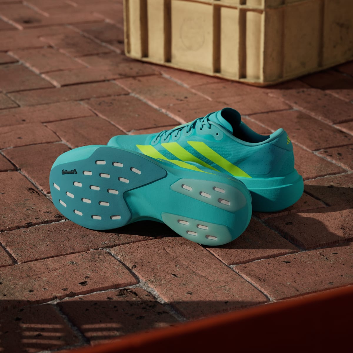 Adidas Adizero Evo SL Flash Aqua Lucid Lemon