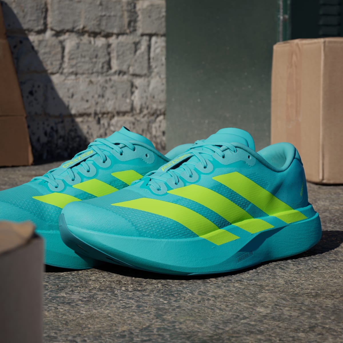 Adidas Adizero Evo SL Flash Aqua Lucid Lemon