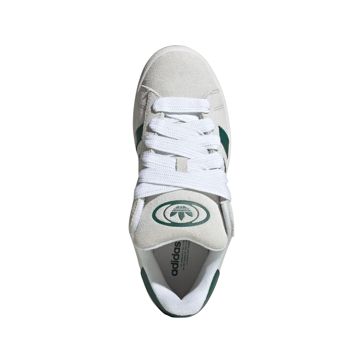 Adidas Campus 00s Crystal White Collegiate Green, Crystal White/Core White/Collegiate Green (JQ7784)