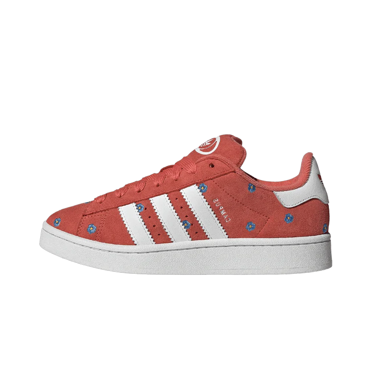 Adidas Campus 00s Preloved Scarlet Floral, Preloved Scarlet/Footwear White/Light Blue (IF9639)