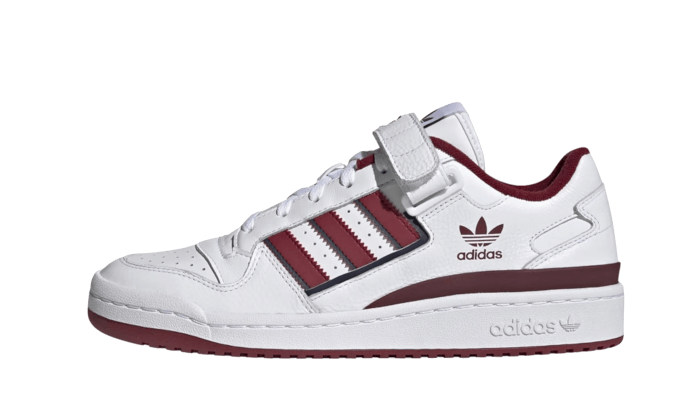 Adidas Forum Low Cloud White Collegiate Burgundy Collegiate Navy