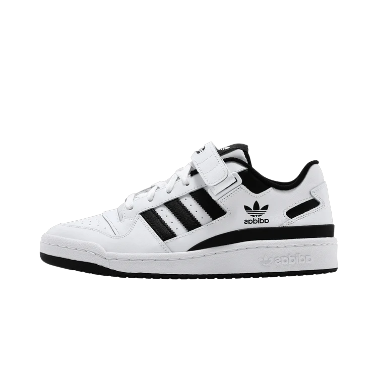 Adidas Forum Low White Black, Footwear White/Core Black/Footwear White (FY7757)