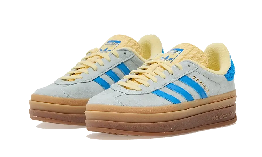 Adidas Gazelle Bold Almost Blue Yellow, Almost Blue/Bright Blue/Almost Yellow (IE0430)