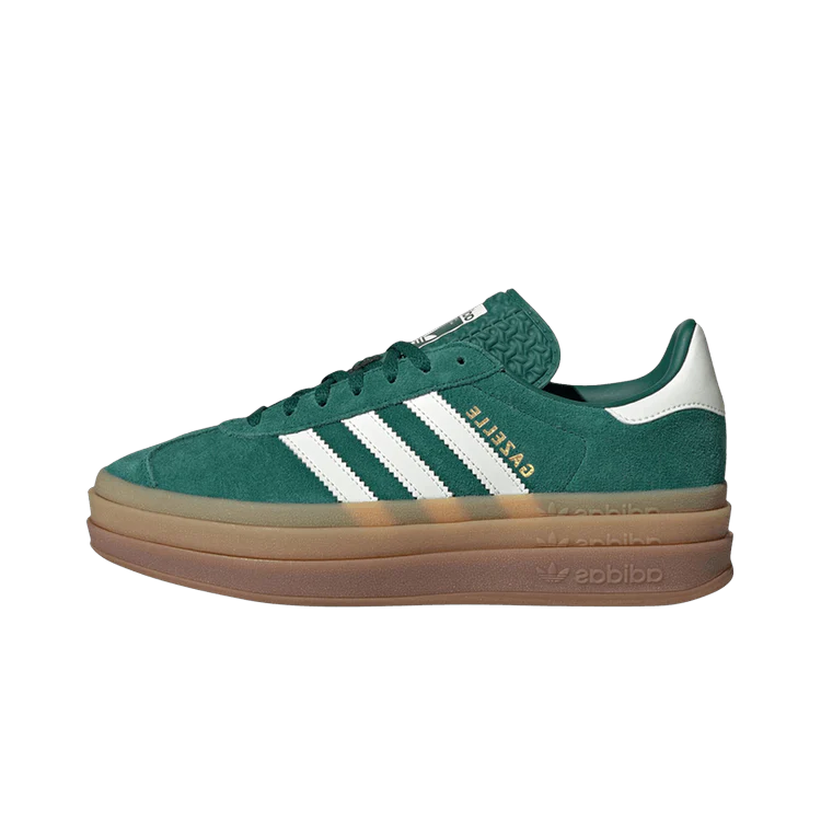 Adidas Gazelle Bold Collegiate Green, Collegiate Green/Off White/Gold Metallic (JI0325)