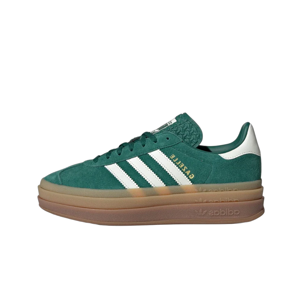 Adidas Gazelle Bold Collegiate Green, Collegiate Green/Off White/Gold Metallic (JI0325)