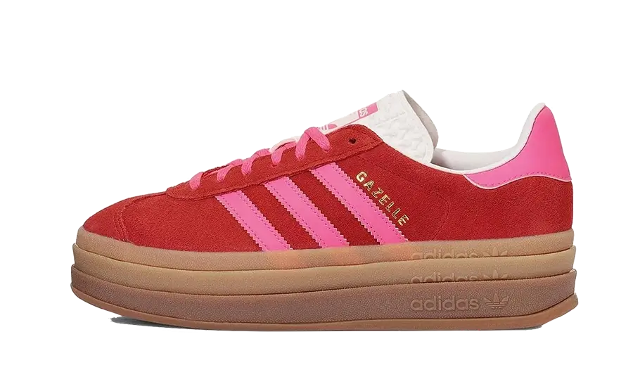 Adidas Gazelle Bold Collegiate Red Lucid Pink, Collegiate Red/Lucid Pink/Core White (IH7496)