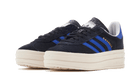 Adidas Gazelle Bold Core Black Lucid Blue, Core Black / Lucid Blue / Gold Metallic (HQ4408)