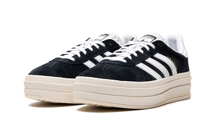 Adidas Gazelle Bold Core Black White, Core Black/Footwear White/Core White (HQ6912)