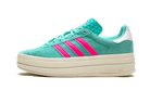 Adidas Gazelle Bold Flash Aqua Lucid Pink, Flash Aqua/Lucid Pink/Cloud White (ID7026)