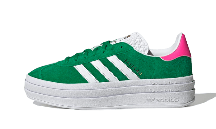 Adidas Gazelle Bold Green Lucid Pink, Green/Cloud White/Lucid Pink (IG3136)