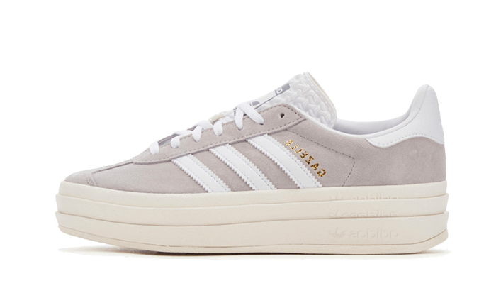 Adidas Gazelle Bold Grey White, Grey Two/Footwear White/Core White (HQ6893)