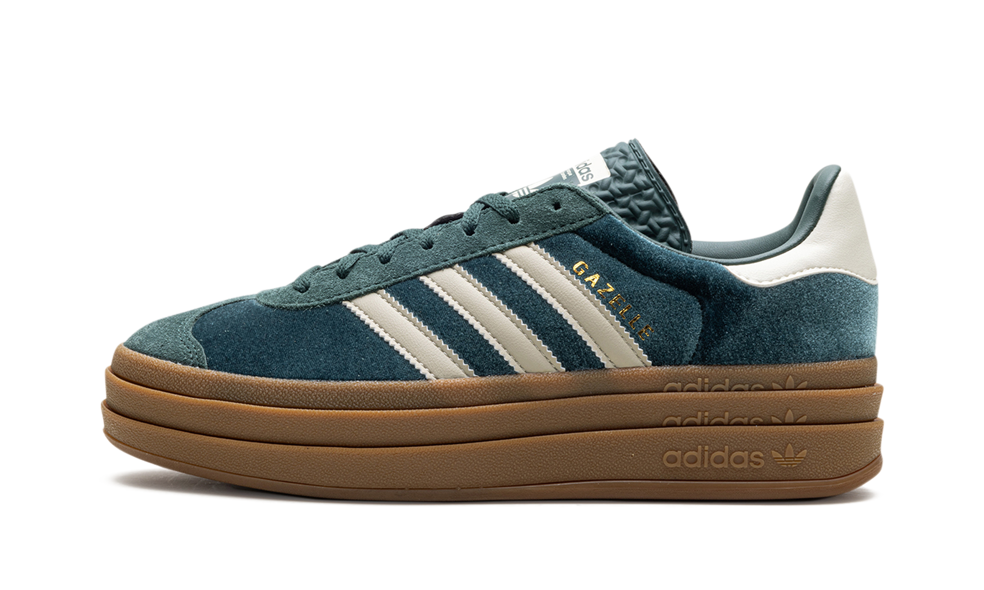 Adidas Gazelle Bold Mineral Green Velvet