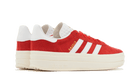 Adidas Gazelle Bold Red Cloud White, Red/Cloud White/Gold Metallic (ID6990)