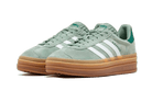 Adidas Gazelle Bold Silver Green Gum (Womens), Silver Green/Cloud White/Collegiate Green (ID6998)