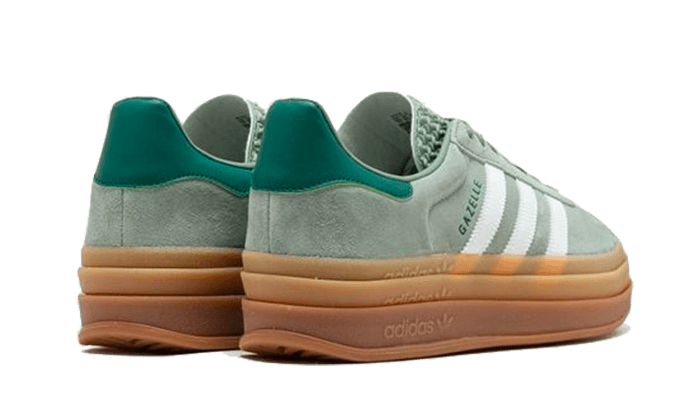 Adidas Gazelle Bold Silver Green Gum (Womens), Silver Green/Cloud White/Collegiate Green (ID6998)