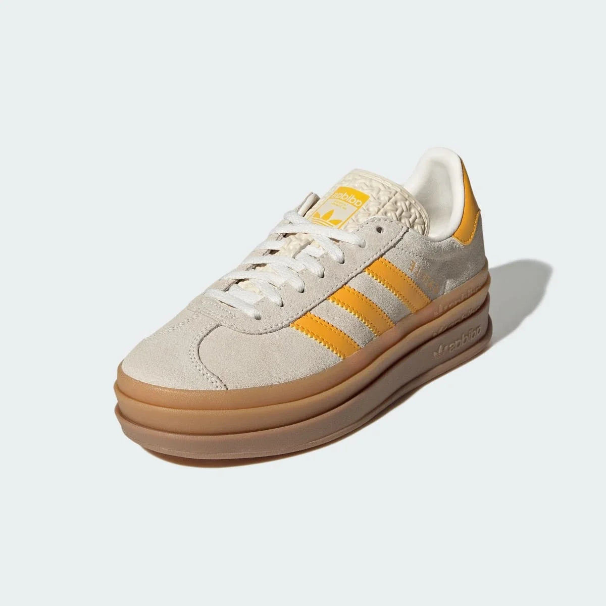 Adidas Gazelle Bold Wonder White Crew Yellow