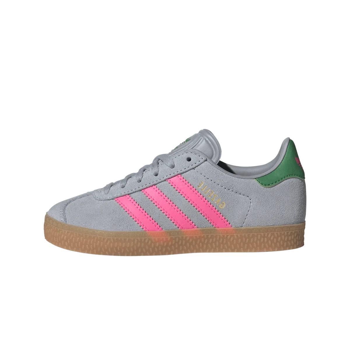Adidas Gazelle Halo Silver Lucid Pink Green (PS)
