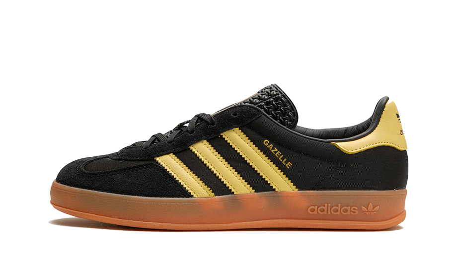 Adidas Gazelle Indoor Black Almost Yellow Gum, Core Black/Almost Yellow/Gum (IG4999)