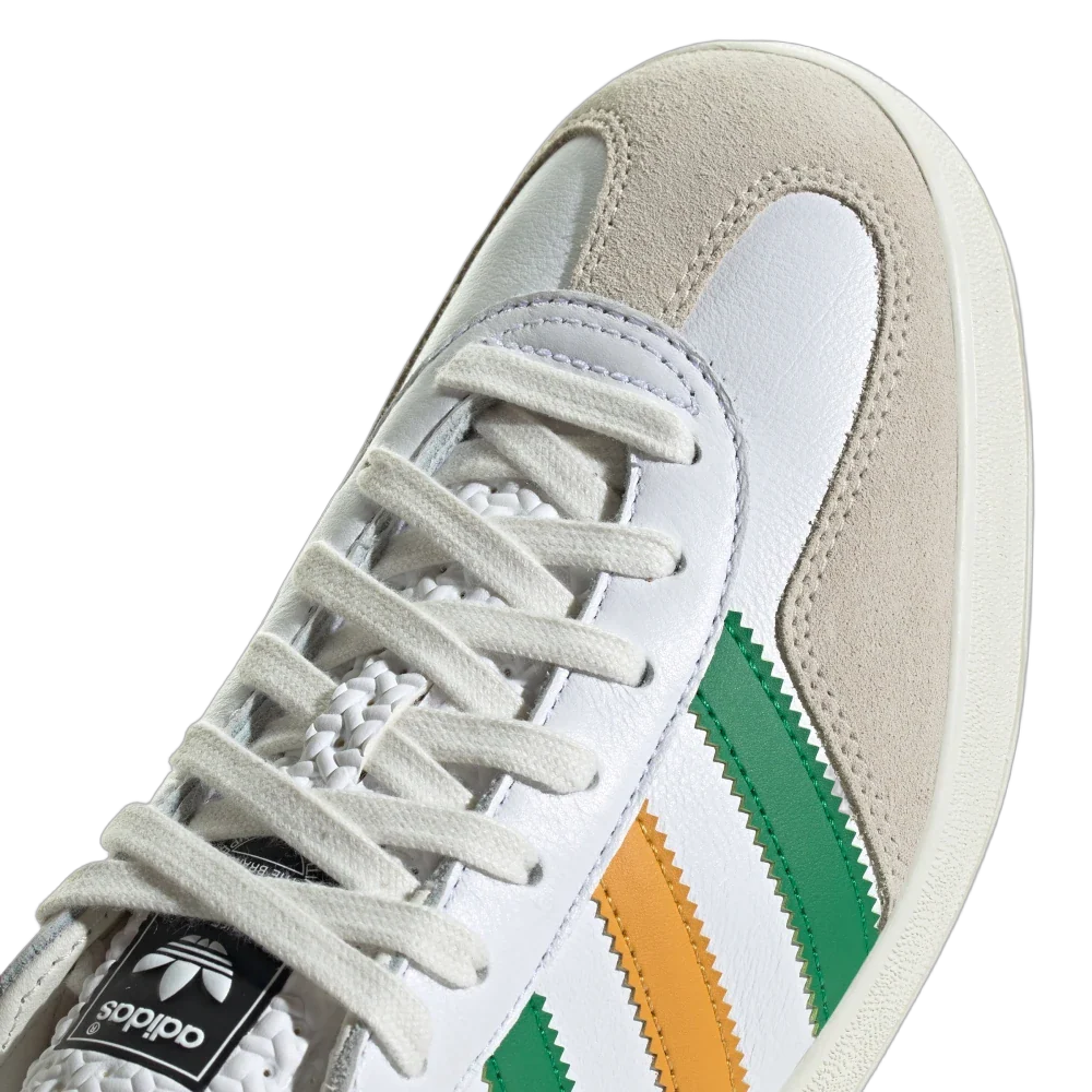 Adidas Gazelle Indoor Collegiate Green Preloved Yellow, Cloud White/Preloved Yellow/Core Black (IE9092)