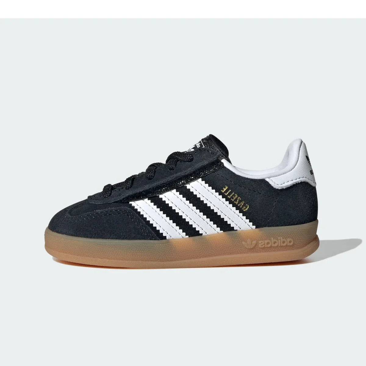 Adidas Gazelle Indoor Comfort Closure Black White Gum (TD)