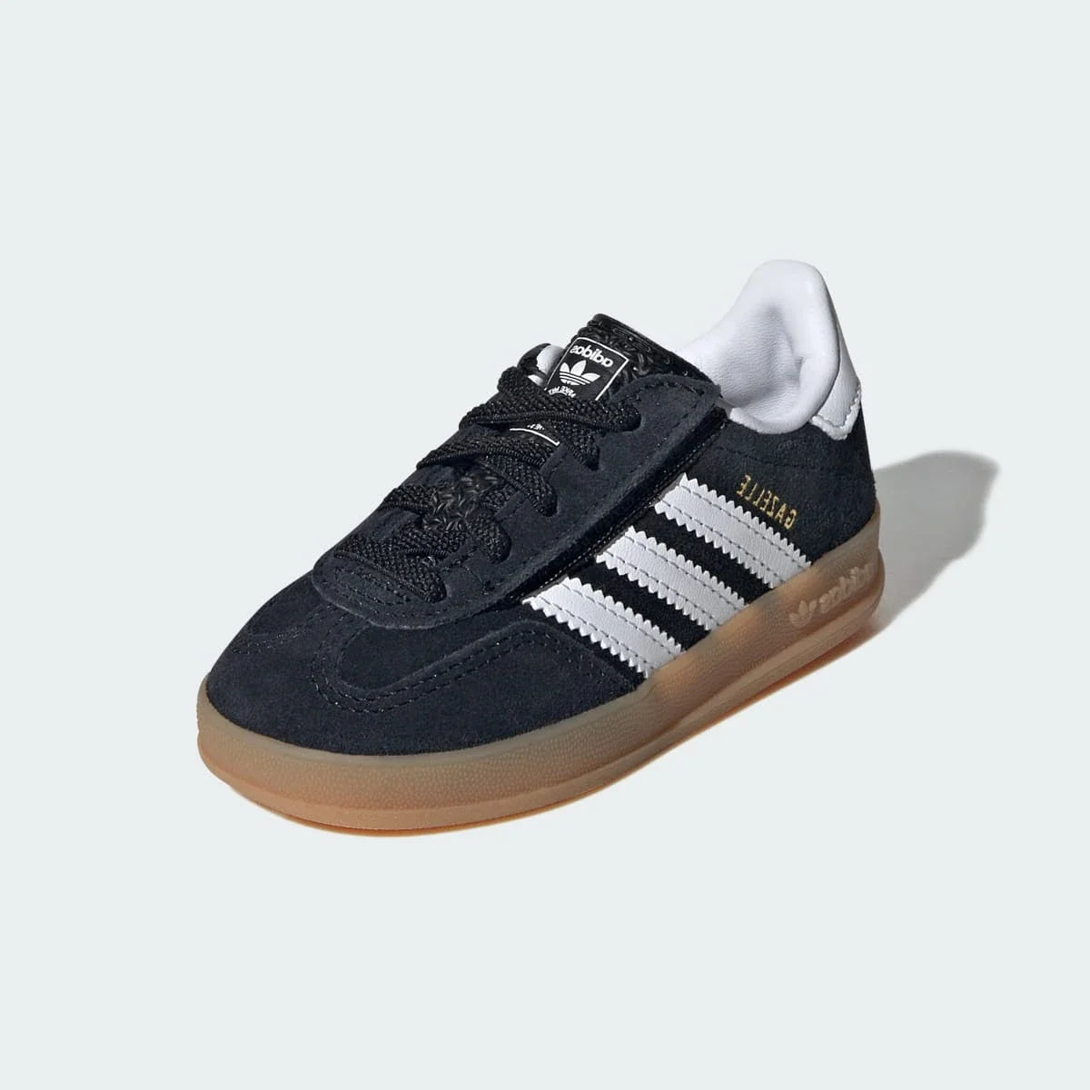 Adidas Gazelle Indoor Comfort Closure Black White Gum (TD)