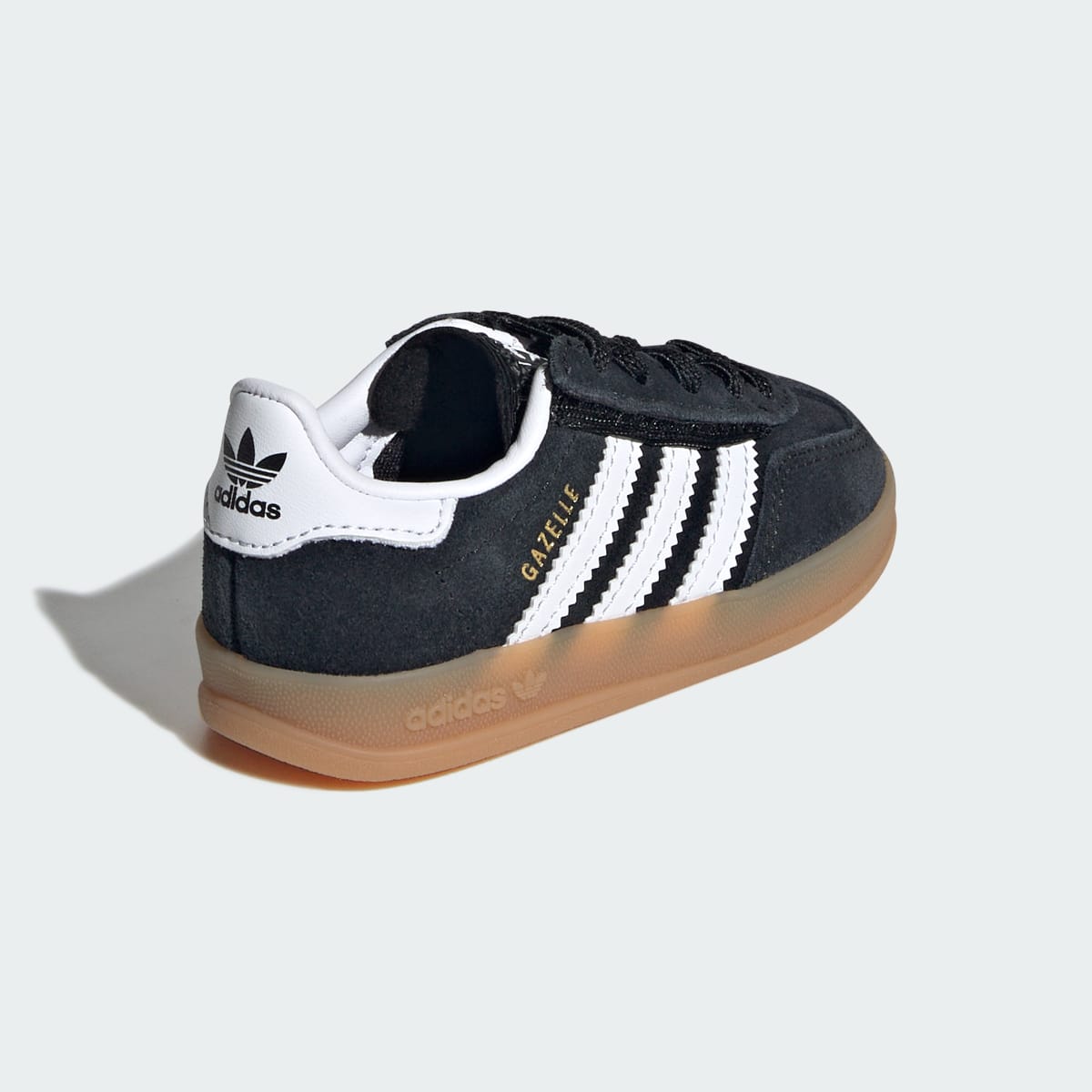 Adidas Gazelle Indoor Comfort Closure Black White Gum (TD)