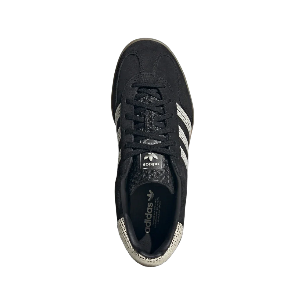 Adidas Gazelle Indoor Core Black Wonder White, Core Black/Wonder White/Gum (JI2755)