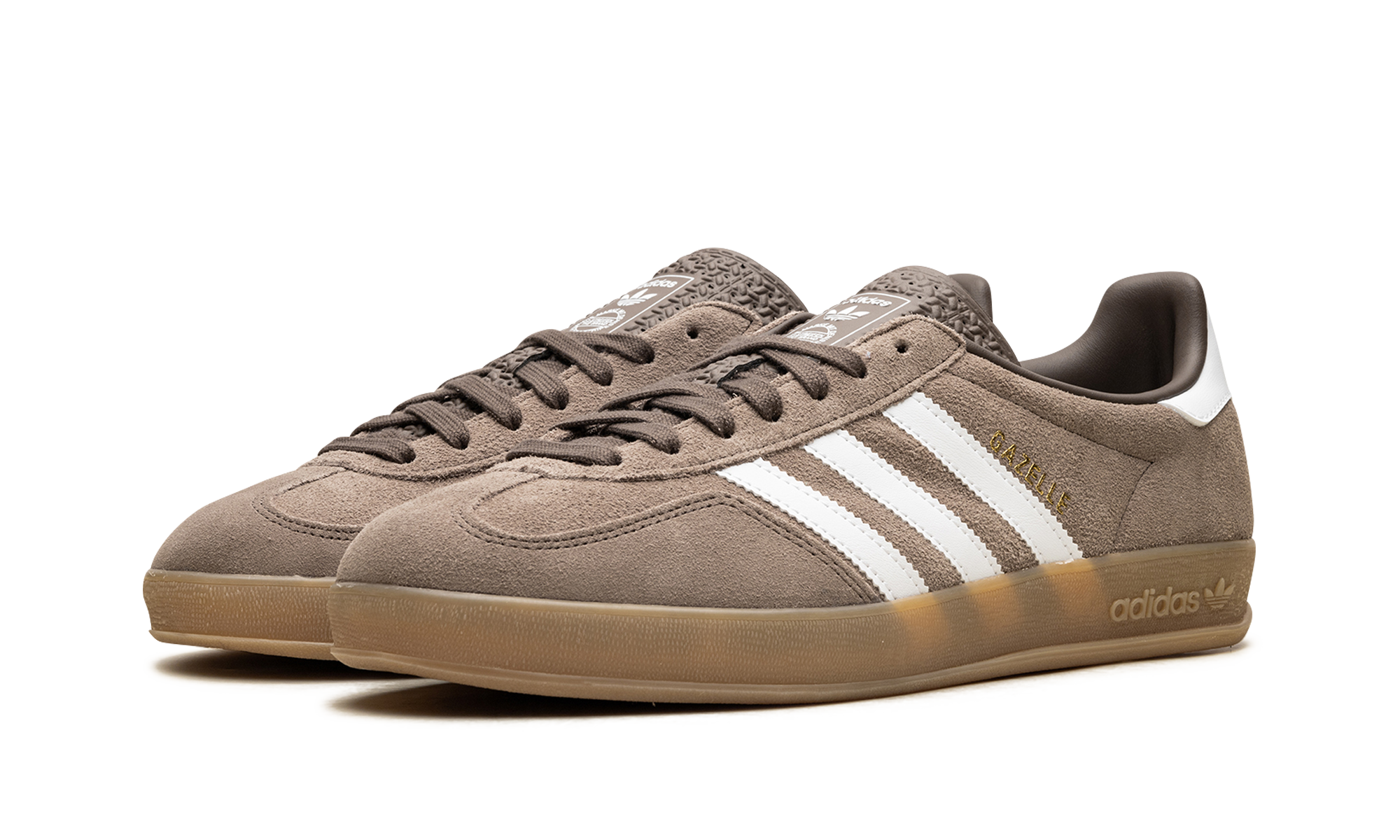 Adidas Gazelle Indoor Earth Strata White Gold Metallic