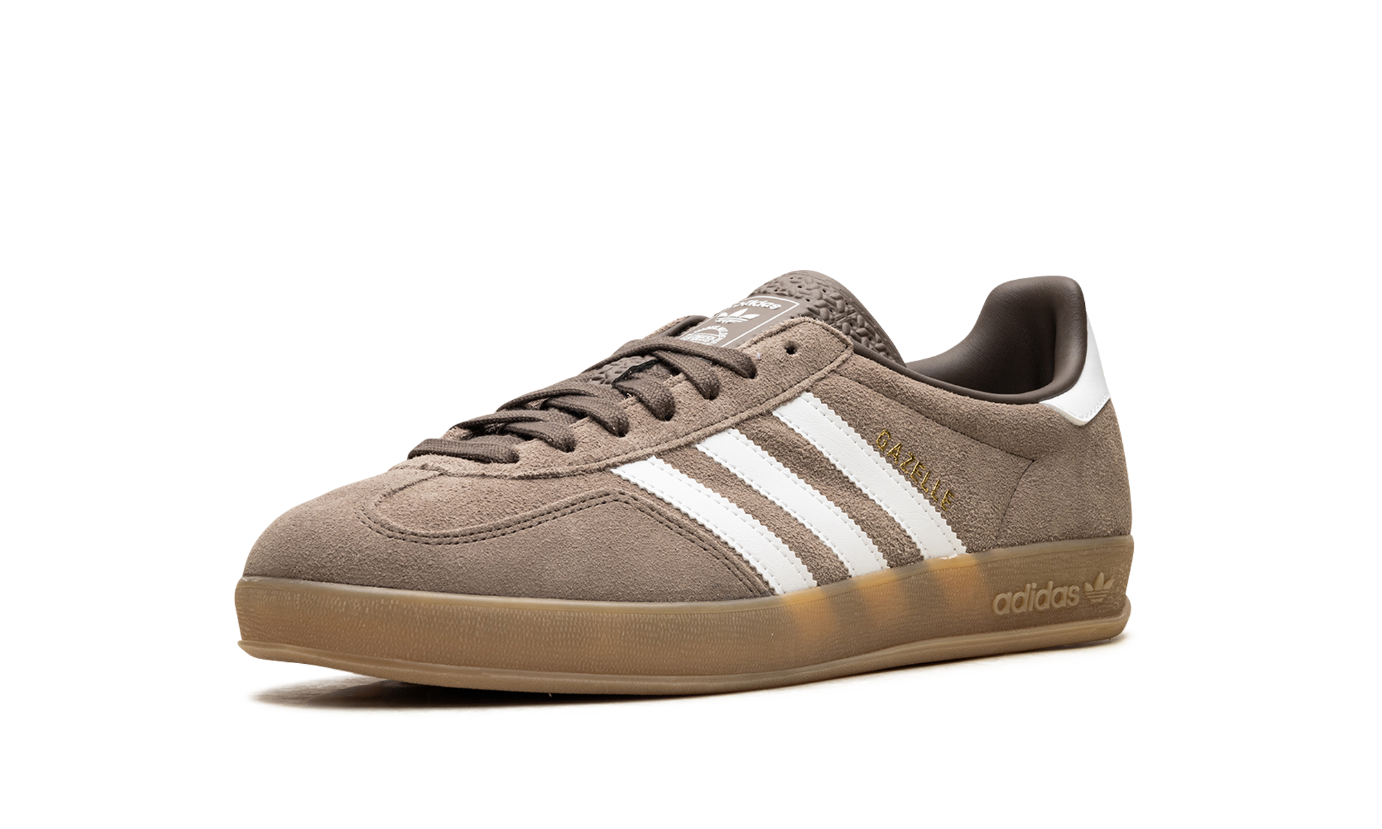 Adidas Gazelle Indoor Earth Strata White Gold Metallic