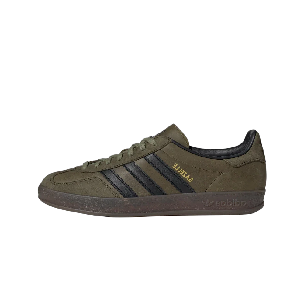 Adidas Gazelle Indoor Focus Olive, Focus Olive/Core Black/Gum 5) (IH4772)