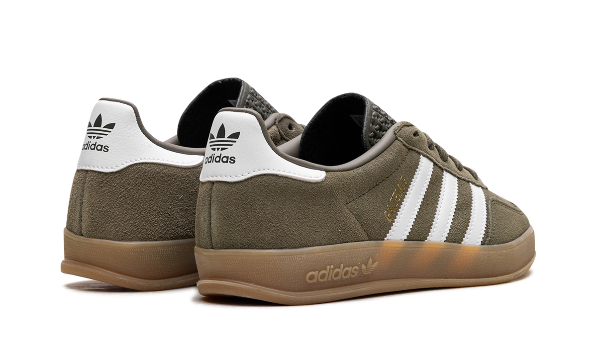 Adidas Gazelle Indoor Olive Strata Cloud White Gum