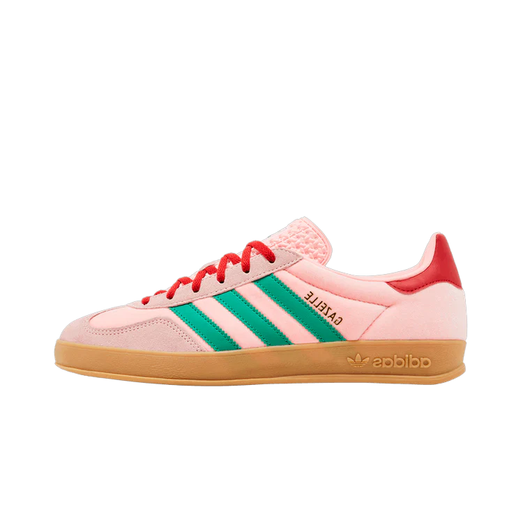 Adidas Gazelle Indoor Pink Velvet, Pink/Green/Scarlet (JI2713)