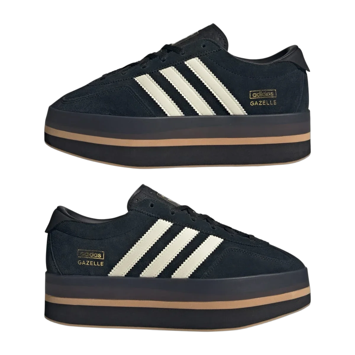 Adidas Gazelle Stack Black Cream White