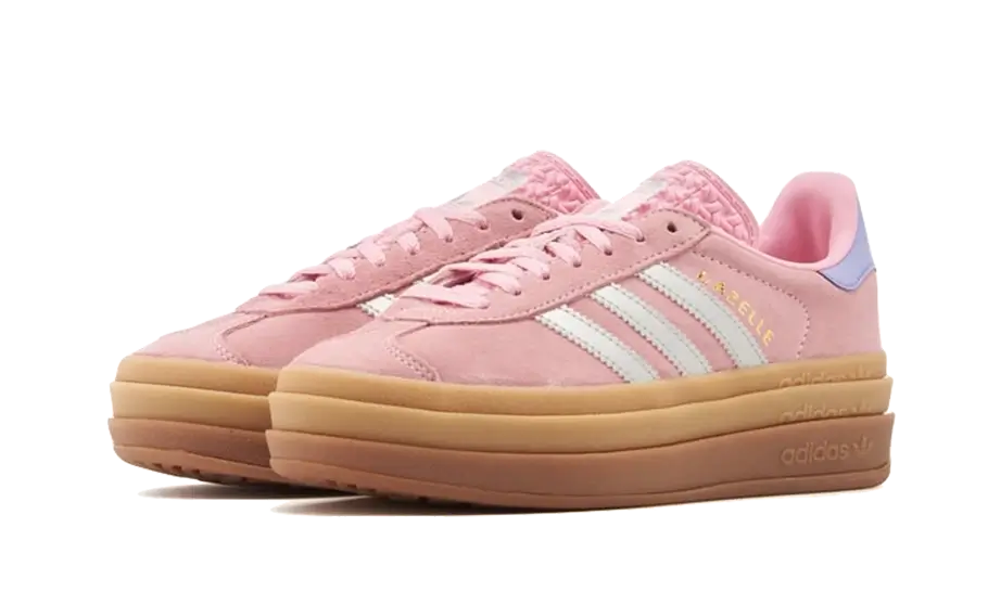 Adidas Gazelle Bold True Pink Gum (Kids), True Pink/Silver Metallic/Light Purple (JH5539)