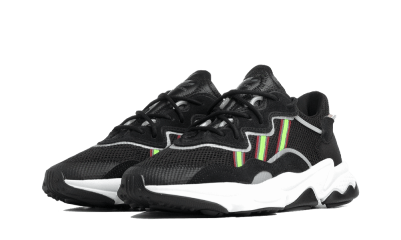 Adidas Ozweego Core Black Solar Green, Core Black/Solar Green/Onix (EE7002)