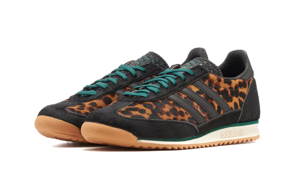 Adidas SL 72 OG Leopard Print Collegiate Green, Core Black/Off White/Collegiate Green (JI0187)