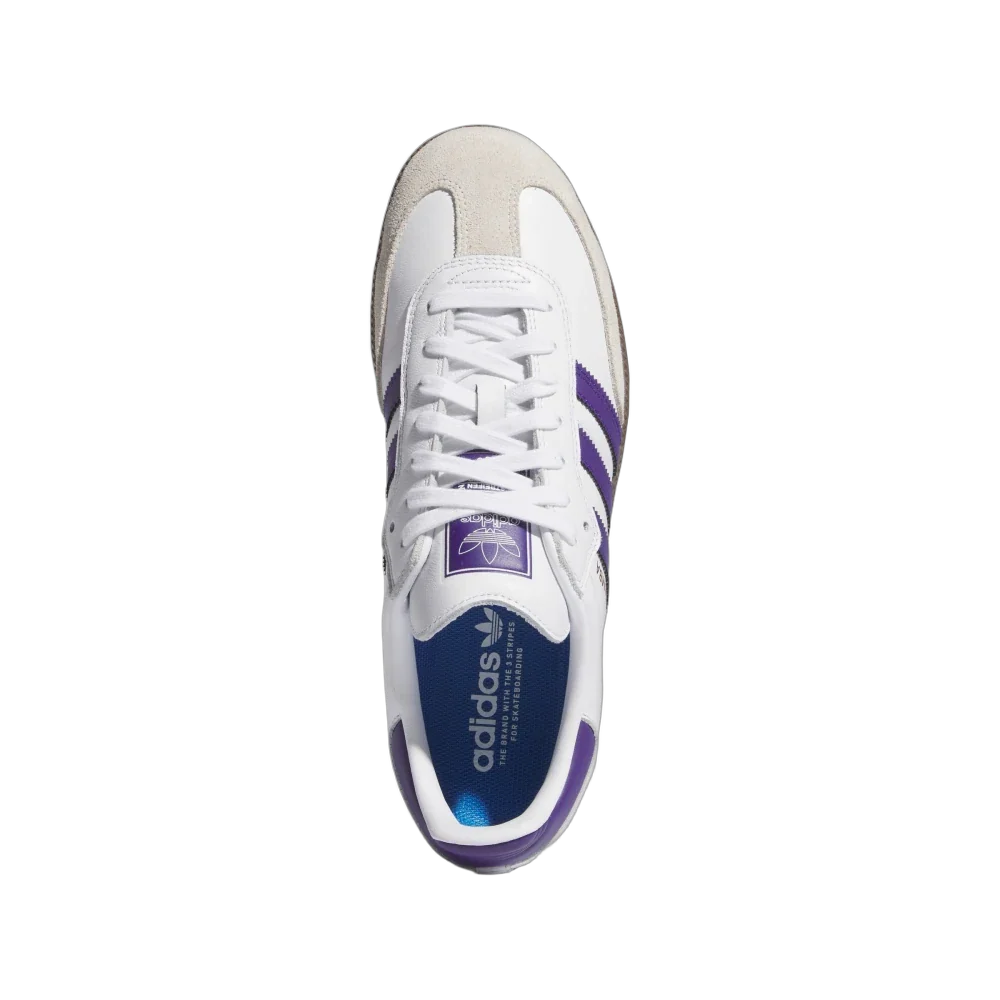 Adidas Samba ADV Cloud White Collegiate Purple, Cloud White/Collegiate Purple/Gold Metallic (IE6613)