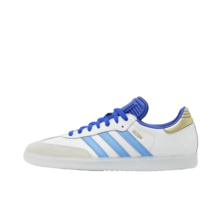 Adidas Samba Indoor Lionel Messi, White/Lucid Blue/Blue Burst/Gold (ID3550)