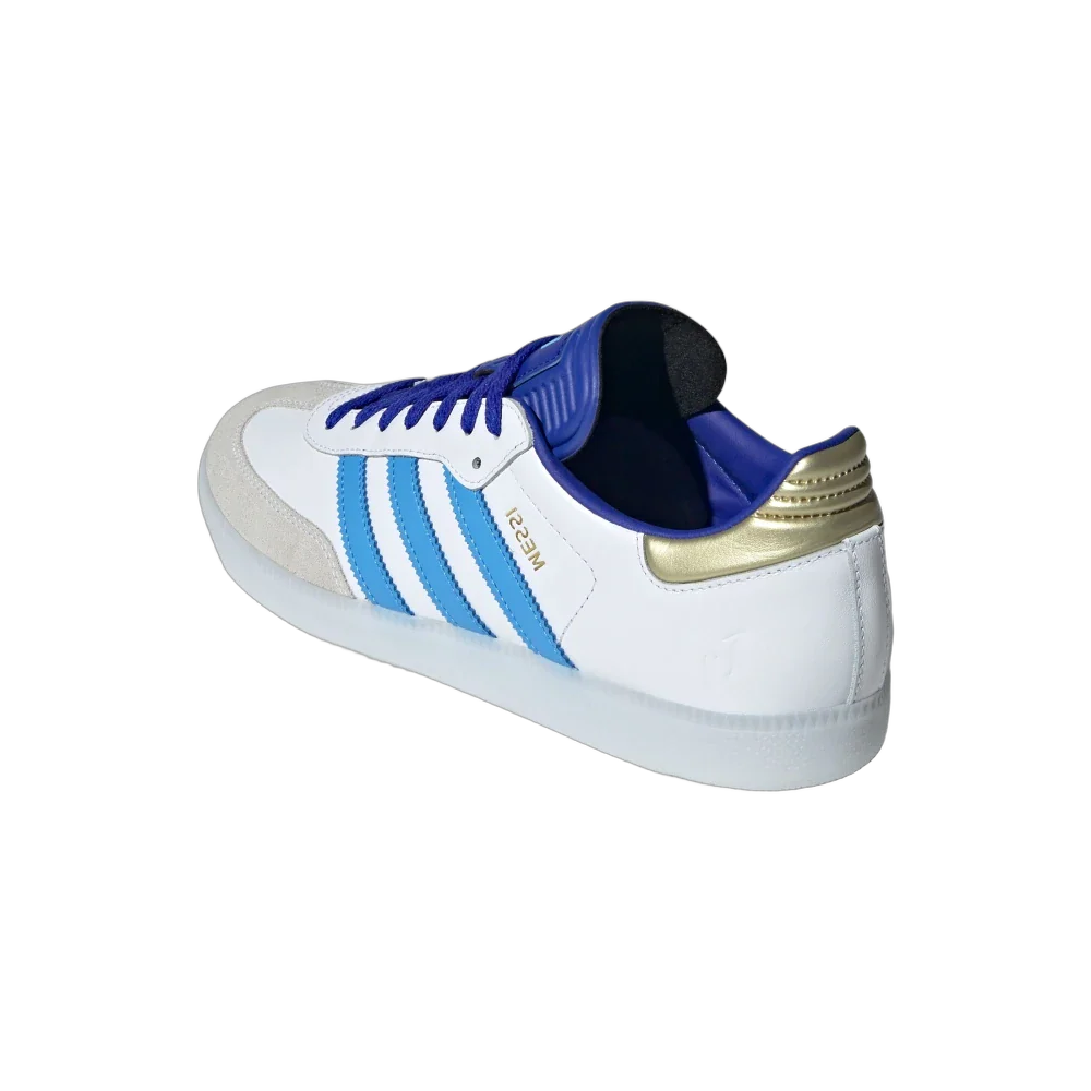 Adidas Samba Indoor Lionel Messi, White/Lucid Blue/Blue Burst/Gold (ID3550)