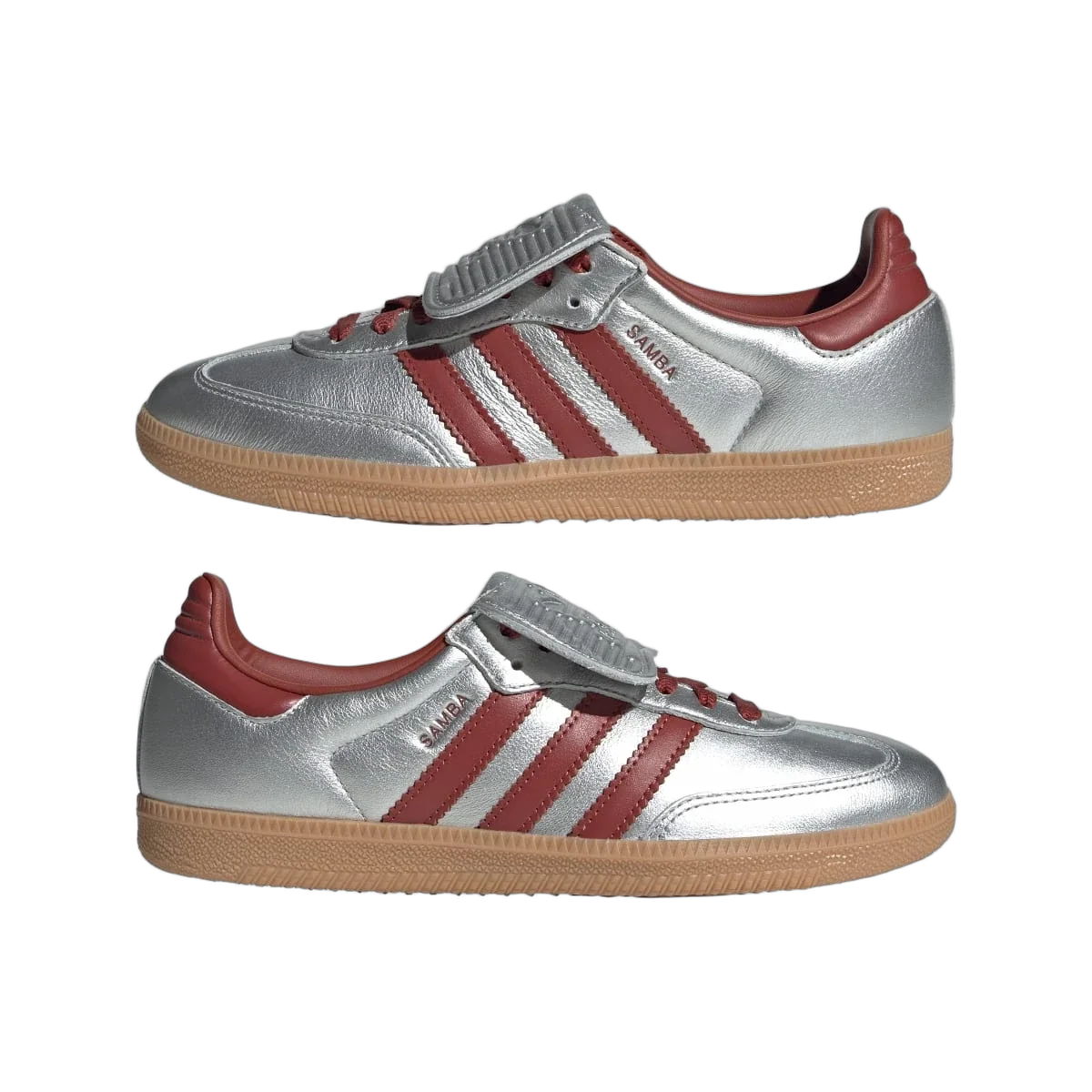 Adidas Samba LT Silver Metallic Ruby Gum