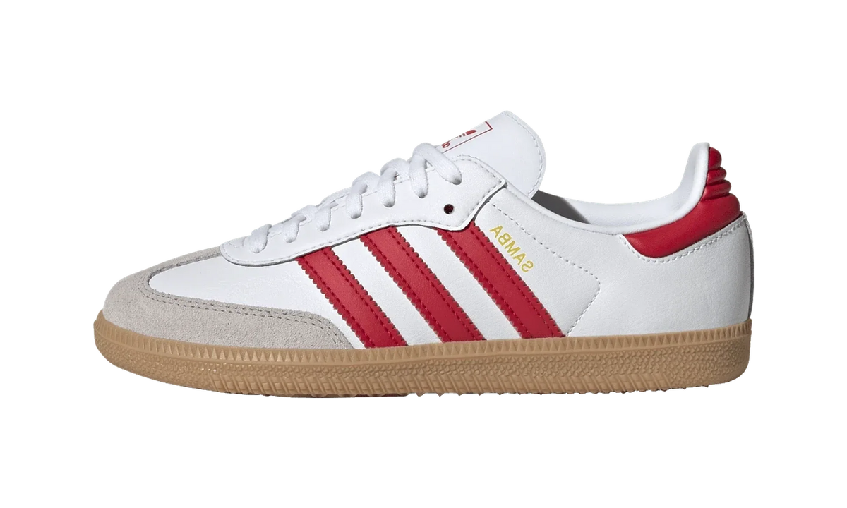 Adidas Samba OG Cloud White Better Scarlet Gum