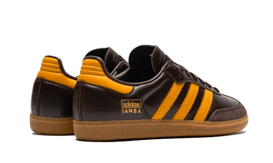 Adidas Samba OG Dark Brown Preloved Yellow, Dark Brown/Preloved Yellow/Gum (IG6174)