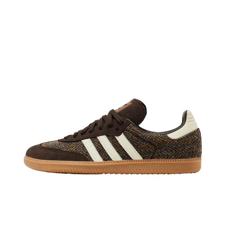 Adidas Samba OG Dark Brown Tweed, Dark Brown/Cream White/Gum (ID1450)