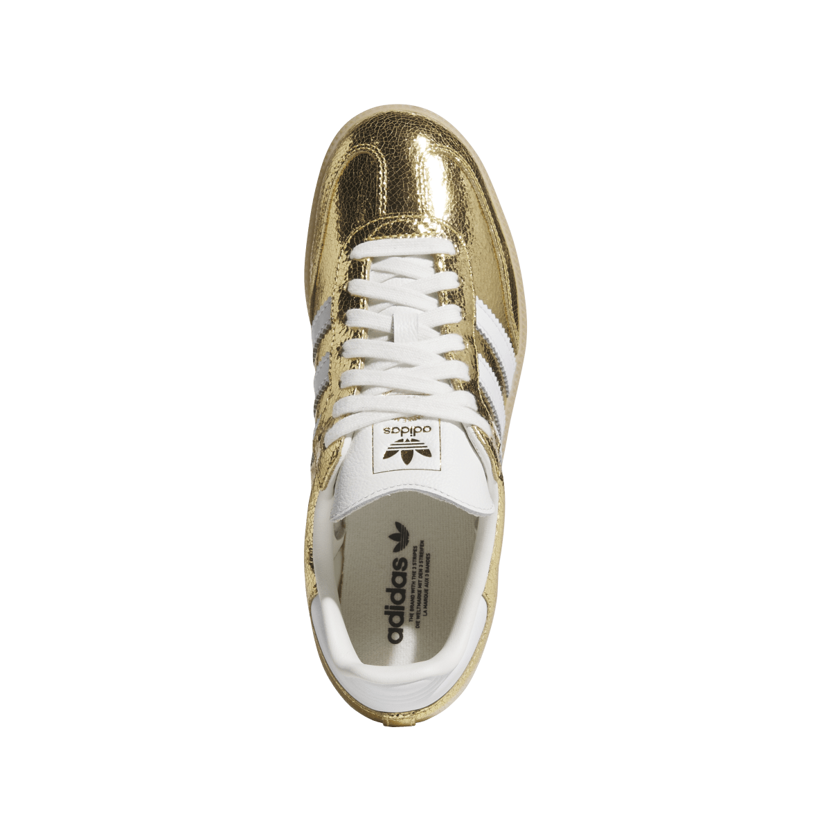 Adidas Samba OG Gold Metallic Cracked Leather