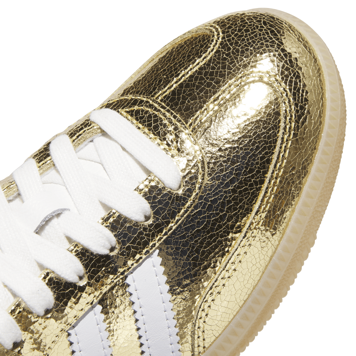 Adidas Samba OG Gold Metallic Cracked Leather